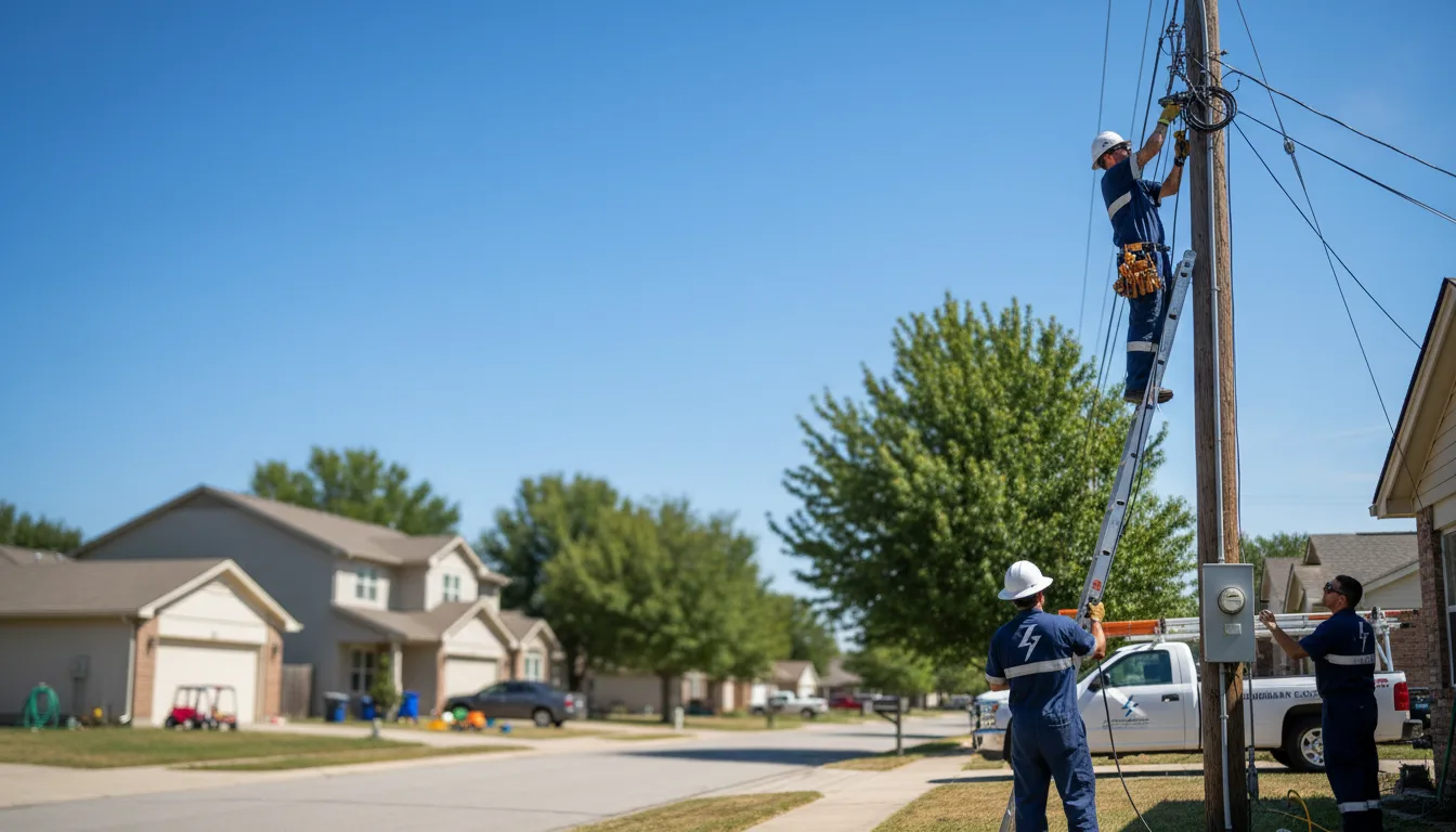 Residential electrician providing installation services in Plaucheville, LA